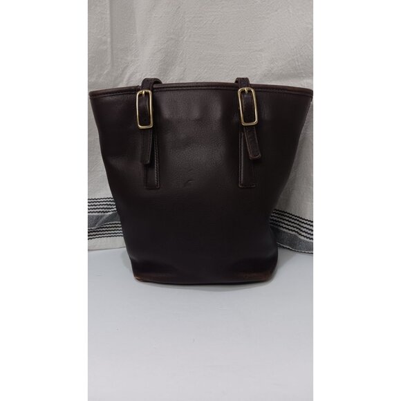 Coach Brown Leather Legacy 9803 Vintage Classic United States Bucket Handbag - Picture 1 of 11